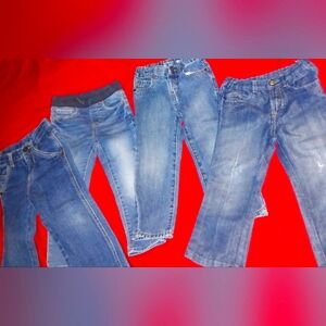 4 pairs size 3T. Sold together. Multiple brands.